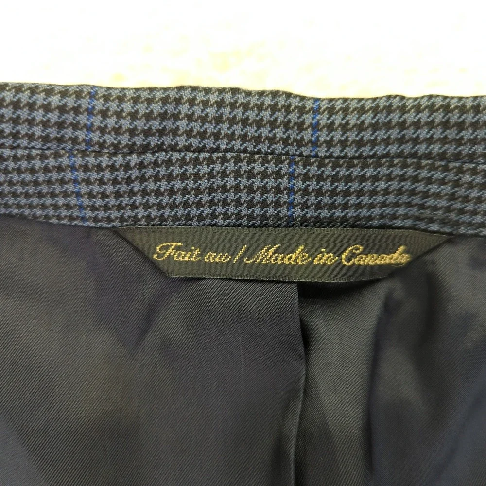 JACK VICTOR Saks Fifth Avenue‎ Mens Wool Blazer Jacket Suit Sport Coat Size 42L